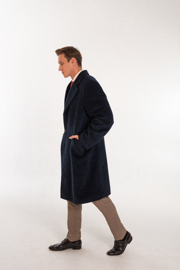 Alpaca Commander Jacket –Charcoal Blue