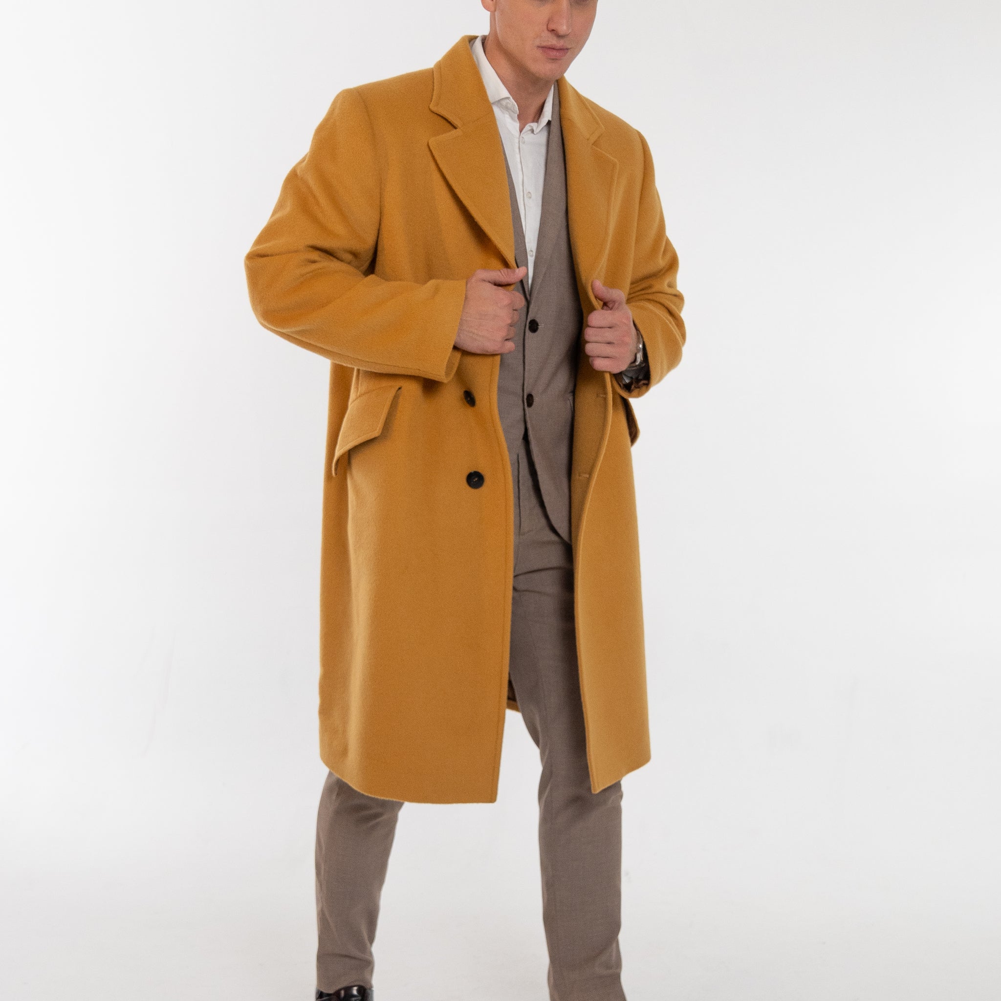 Alpaca Commander Jacket - Mustard