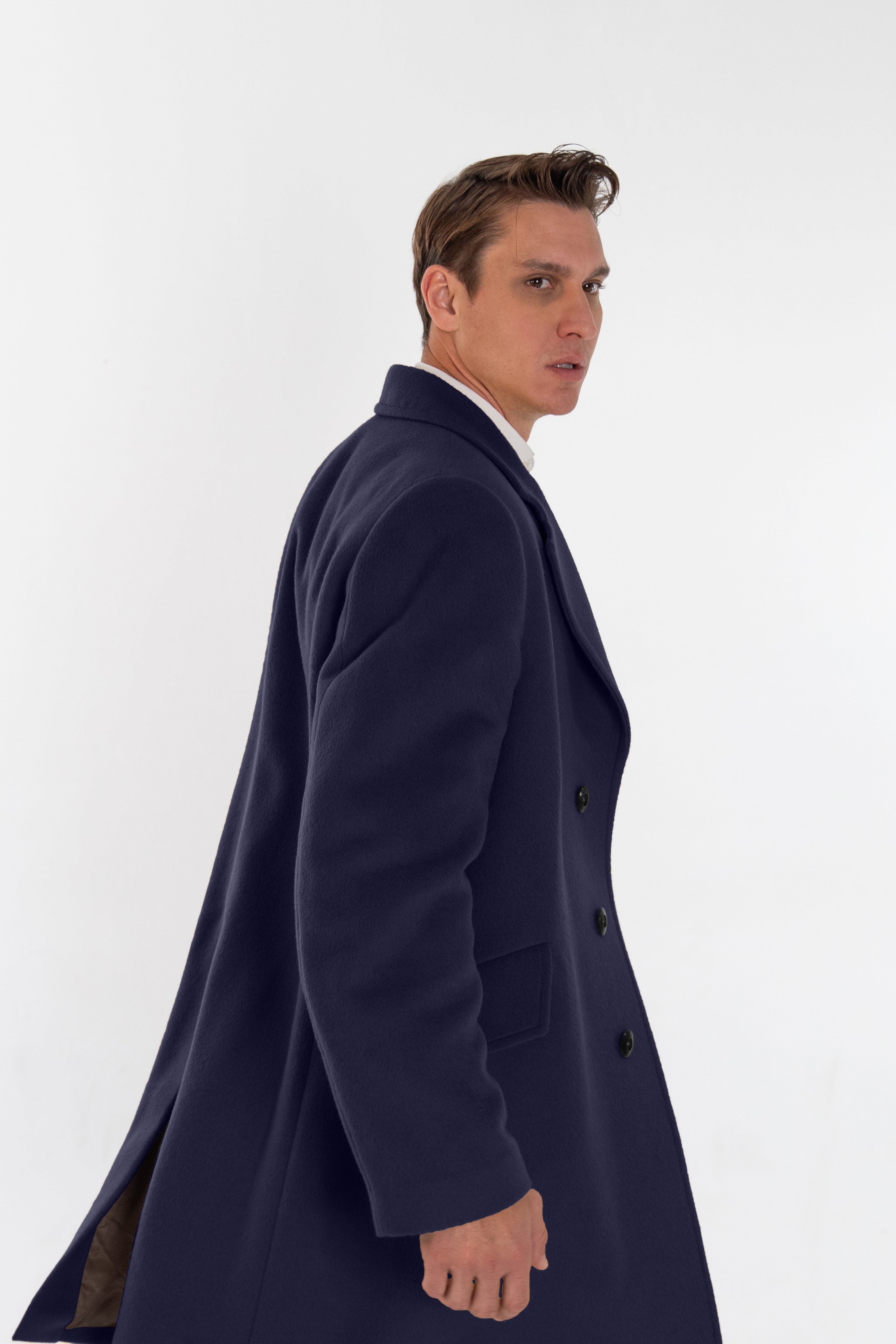 Alpaca Commander Jacket - Navy