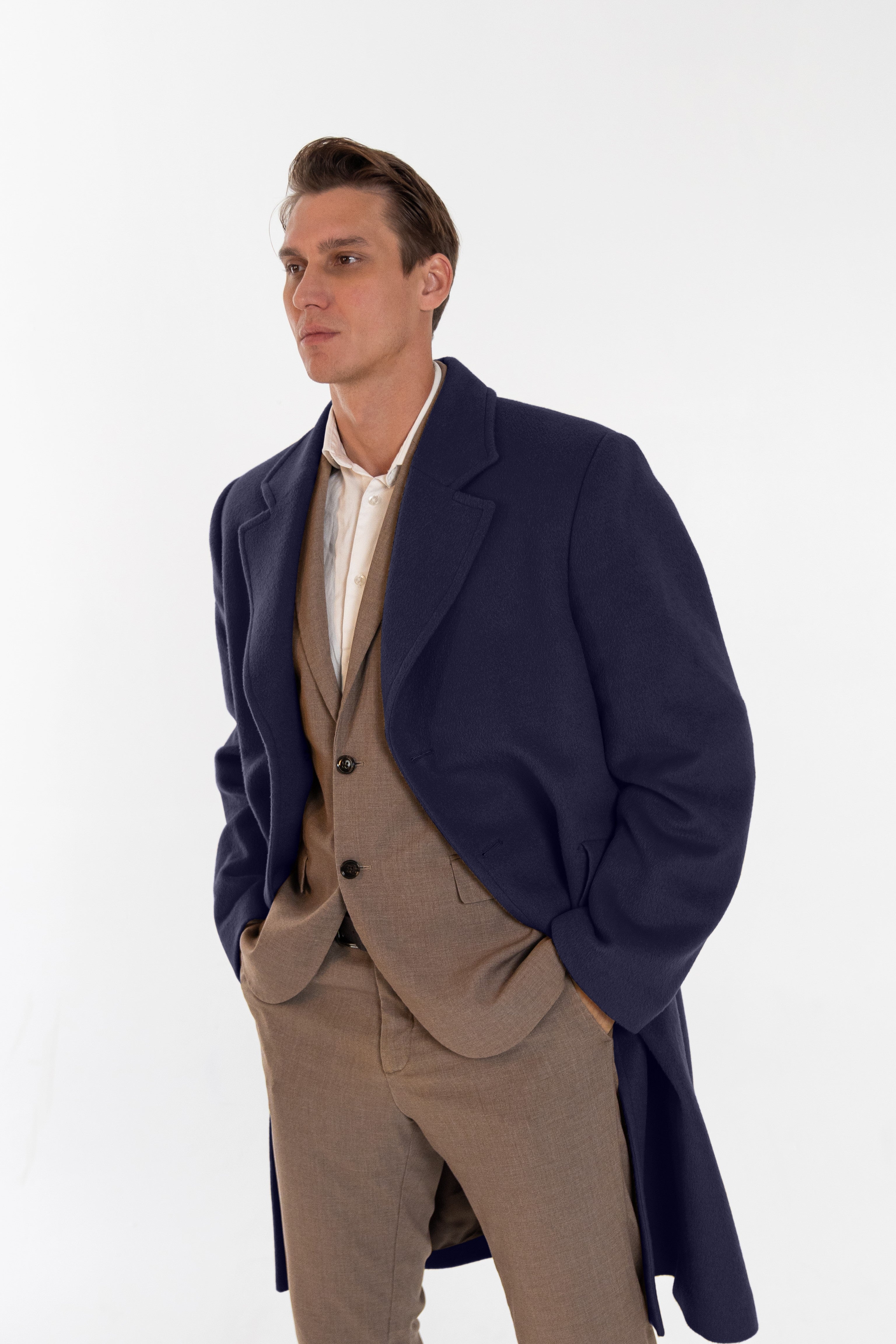 Alpaca Commander Jacket - Navy
