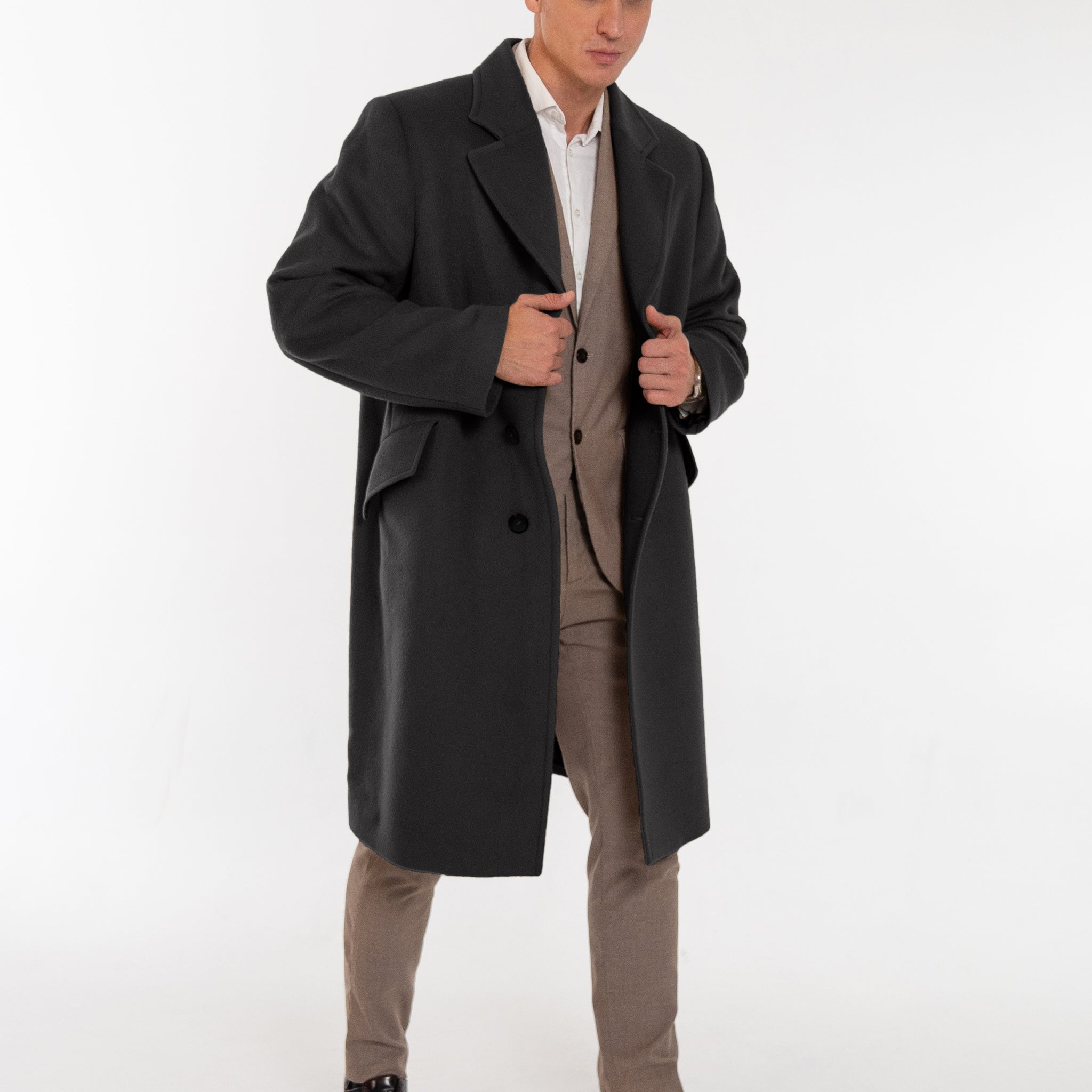 Alpaca Commander Jacket - Charcoal