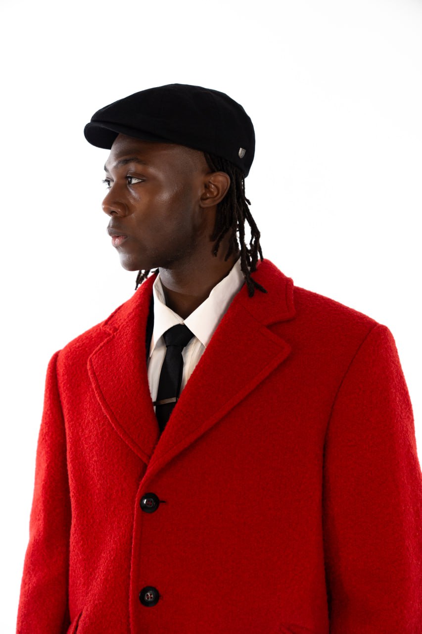Alpaca Commander Jacket –Dark Red